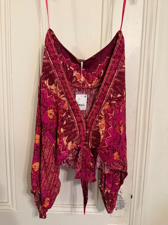 Free People Tops - Free People Flowy Crop Top